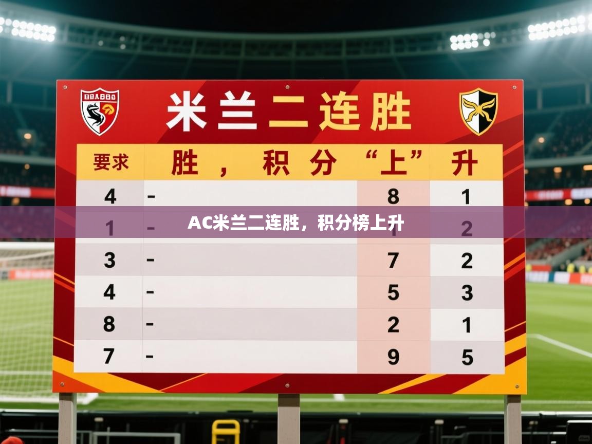 2026米兰体育报AC米兰二连胜，积分榜上升  第1张