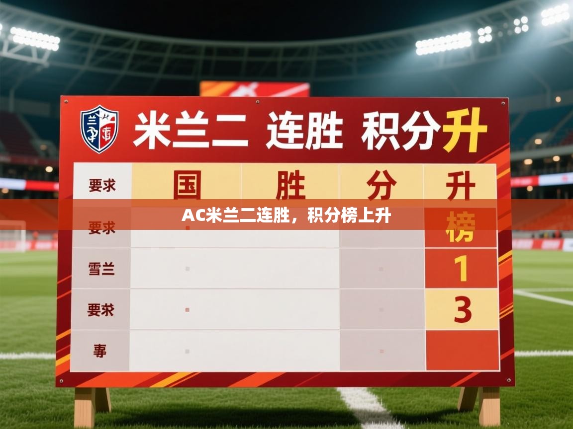 2026米兰体育报AC米兰二连胜，积分榜上升  第3张