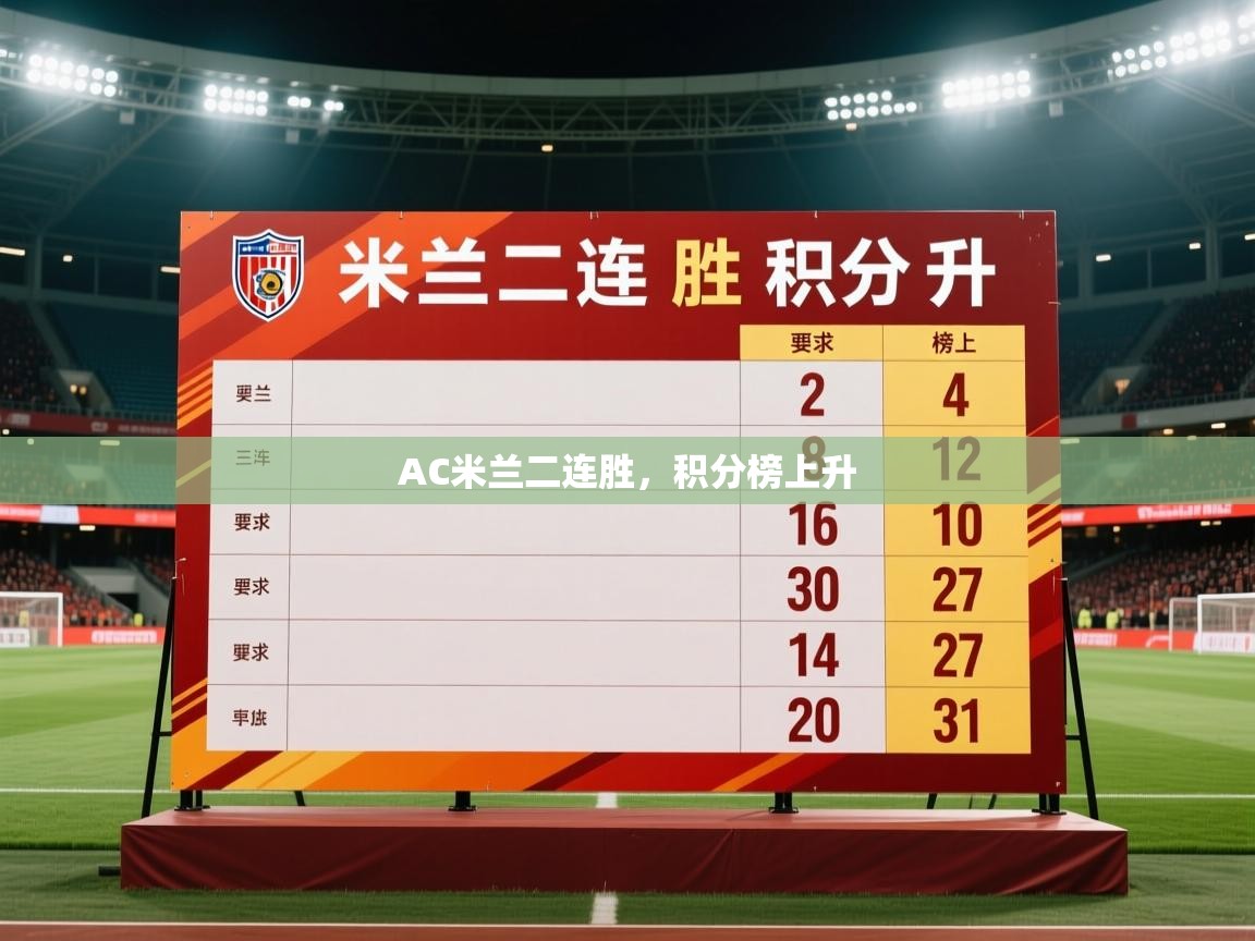 2026米兰体育报AC米兰二连胜，积分榜上升  第4张